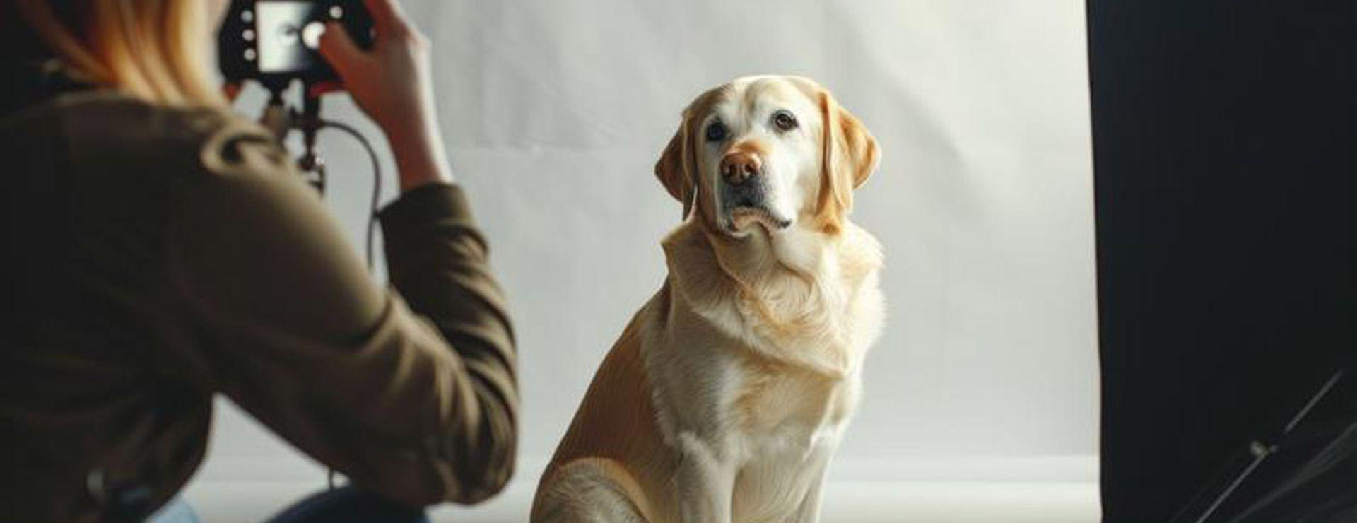 Hund vor Kamera