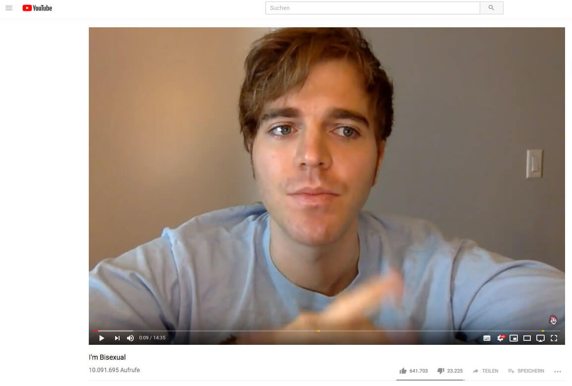 Shane Dawson Bisexualität