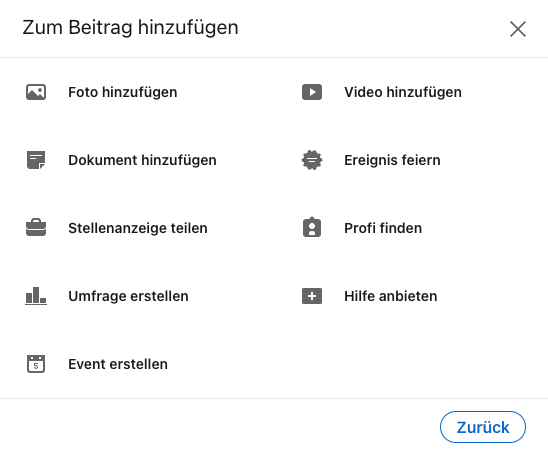 linkedin beitrag